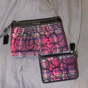 Coach Wristlet with Matching Coin Purse!
